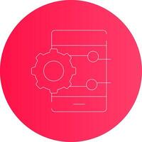 Project Management App Creative Icon Design vector