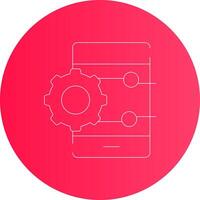 Project Management App Creative Icon Design vector