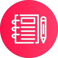Notebook Creative Icon Design vector