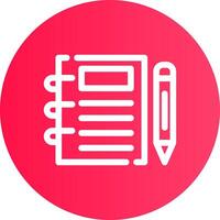 Notebook Creative Icon Design vector