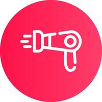 Hairdryer Creative Icon Design vector