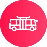 Bus Creative Icon Design vector