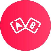 diseño de icono creativo de bloque abc vector