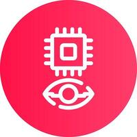 Eye Augmentation Creative Icon Design vector