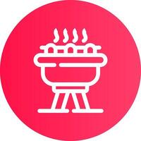 diseño de icono creativo de barbacoa vector