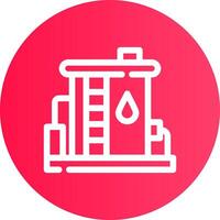 Oil Tank Creative Icon Design vector