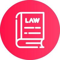 Law Book Creative Icon Design vector