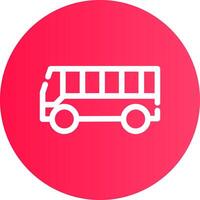 Bus Creative Icon Design vector