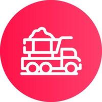 Dump Truck Creative Icon Design vector