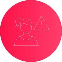 Cautious Creative Icon Design vector