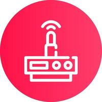 Wifi Router Creative Icon Design vector