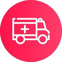 Ambulance Creative Icon Design vector