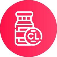 Chlorine Creative Icon Design vector