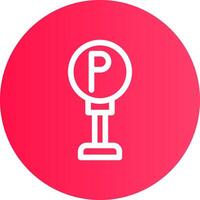 diseño de icono creativo de señal de estacionamiento vector