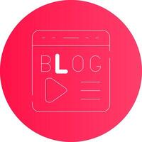 Blogging Creative Icon Design vector