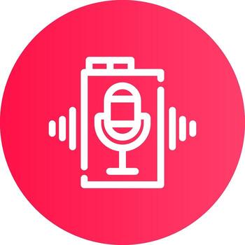 Line Circle Gradient Design vector