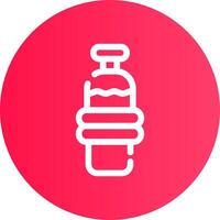 Water Bottle Creative Icon Design vector