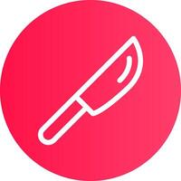 diseño de icono creativo de cuchillo vector