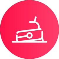 Treadmill Creative Icon Design vector