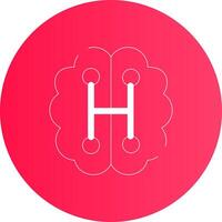 Humanoid Robot Creative Icon Design vector