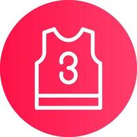 Basketball Jersey Creative Icon Design vector