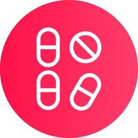 Pill Creative Icon Design vector