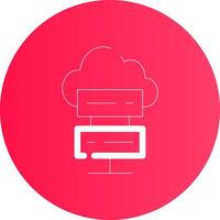 Cloud Computing Creative Icon Design vector