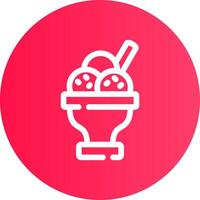 diseño de icono creativo de postre vector