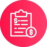 Budget Creative Icon Design vector