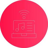 Smart Music Column Creative Icon Design vector