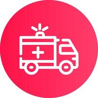 Ambulance Creative Icon Design vector