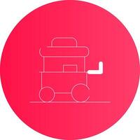 Food Cart Creative Icon Design vector