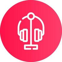 Headphone Creative Icon Design vector