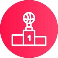 Winner podium Creative Icon Design vector