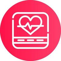 Heart Rate Creative Icon Design vector