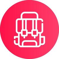 Backpack Creative Icon Design vector