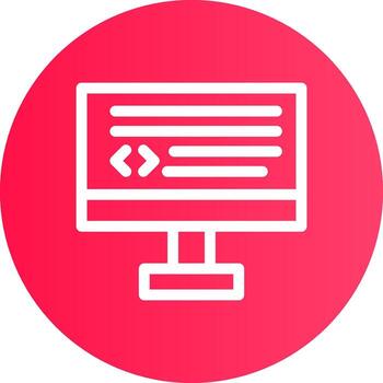 diseño de icono creativo de codificación vector