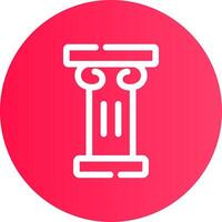 Pillar Creative Icon Design vector