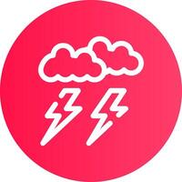 Lightning Creative Icon Design vector