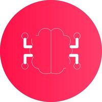 Neurons Circuit Creative Icon Design vector