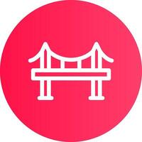 diseño de icono creativo de puente vector