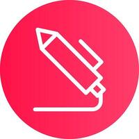 Light Pen Creative Icon Design vector