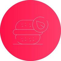 Vegan Burger Creative Icon Design vector