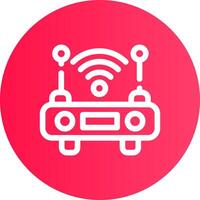 Wifi Router Creative Icon Design vector