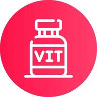 diseño de icono creativo de vitaminas vector