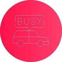 Busy Taxi Creative Icon Design vector