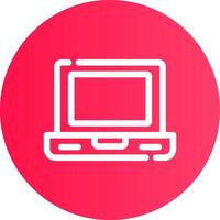 Laptop Creative Icon Design vector