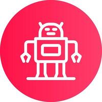 diseño de icono creativo robot vector