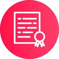 diseño de icono creativo de certificado vector