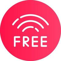 Free Wifi Creative Icon Design vector